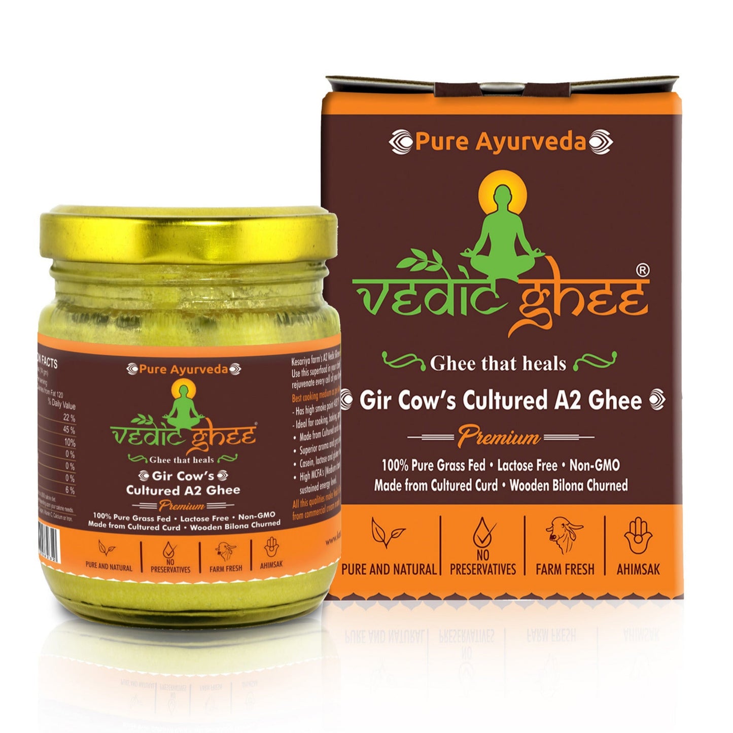 A2 Vedic Ghee Made from Gir Cows Milk