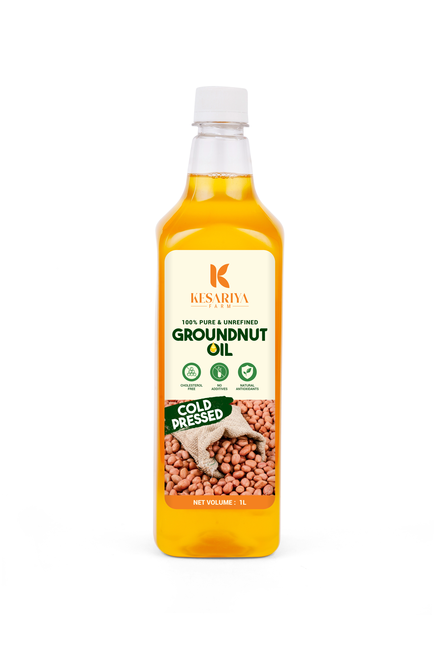 Cold Pressed Groundnut Oil 1 Liter