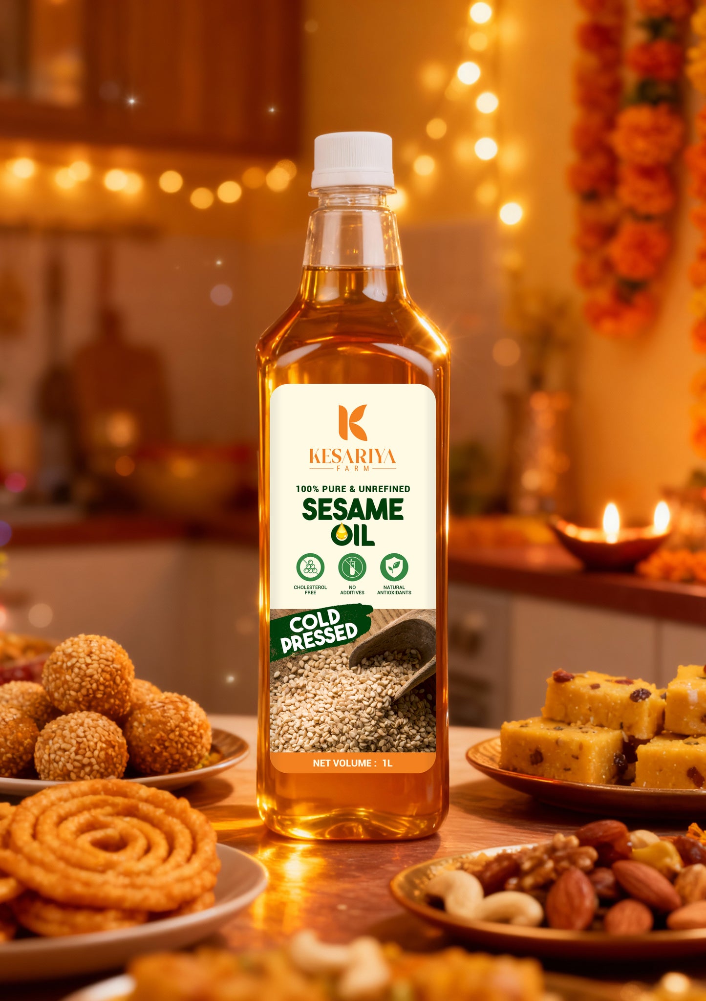 Cold Pressed Sesame Oil 1 Liter