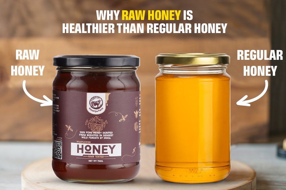 Camparison Between Kesariya Raw Honey and Regular Honey